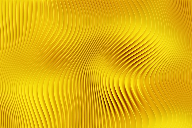 Righe di illustrazione 3D gialle