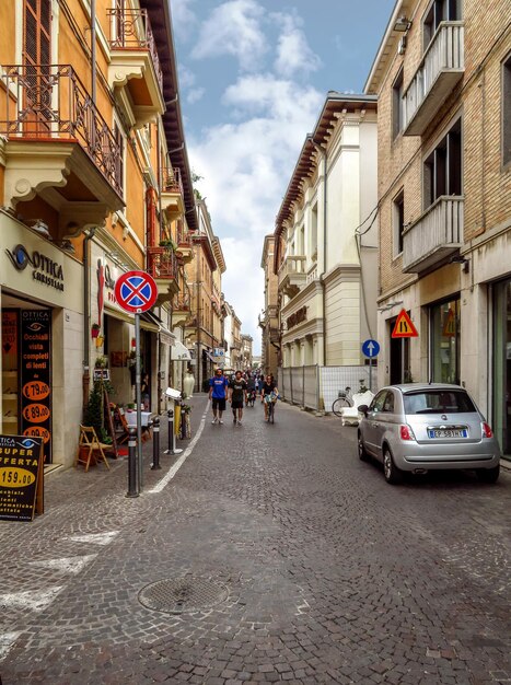 Rimini Gente per strada