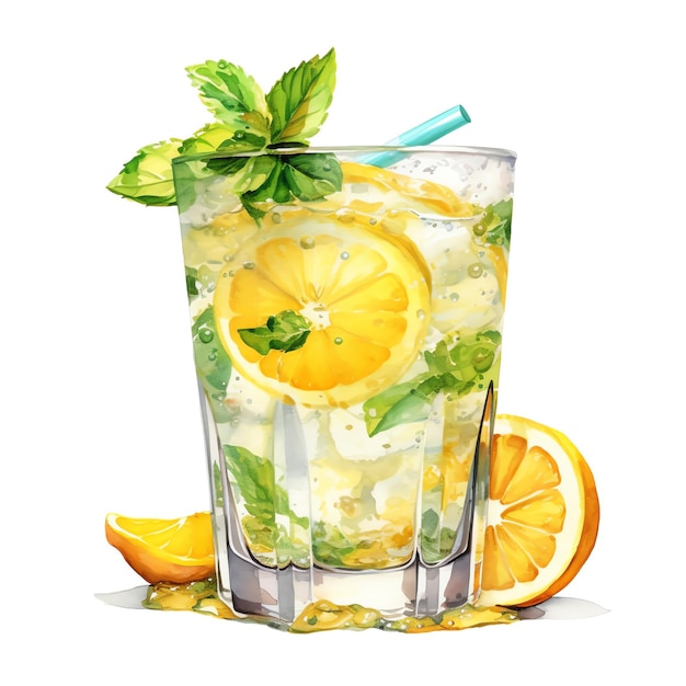 Rinfresca l'acqua infusa al limone in una bottiglia di vetro trasparente per un sano concetto di idratazione