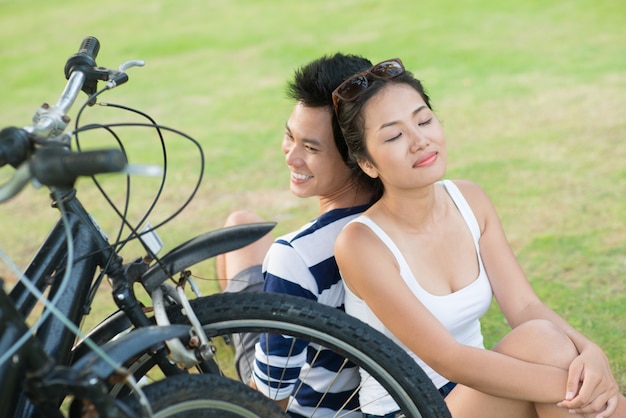 Riposa dopo la bicicletta