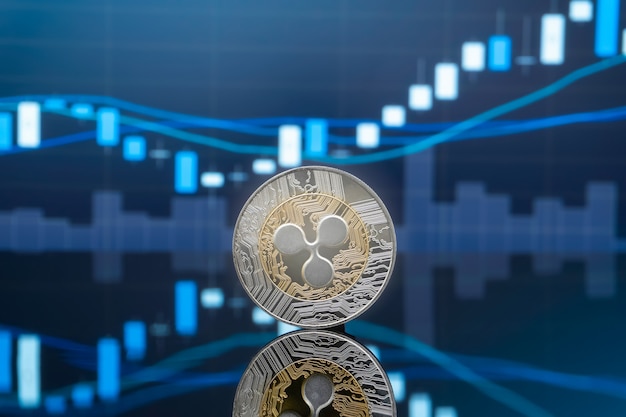 Ripple e criptovaluta che investono concetto.