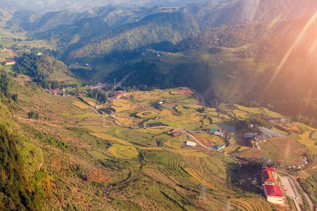 Risaie a nord-ovest del Vietnam