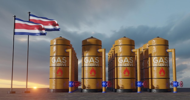 Riserva di gas del Costa Rica Serbatoio di stoccaggio del gas del Costa Rica Serbatoio di gas naturale