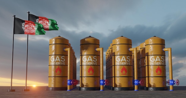 Riserva di gas dell'Afghanistan Serbatoio di stoccaggio del gas dell'Afghanistan Serbatoio di gas naturale