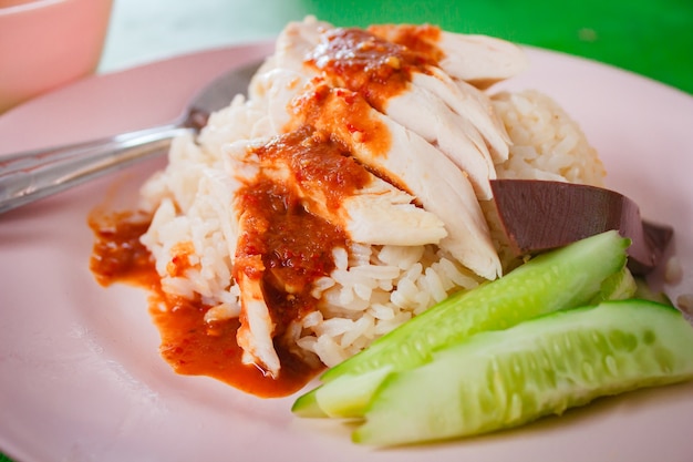 Riso al pollo Hainanese