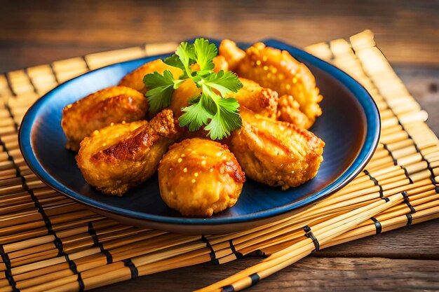 Riso di pollo fritto elegante di lusso