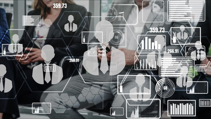Foto risorse umane e networking concettuale