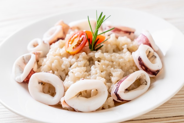 risotto ai calamari o ai polpi