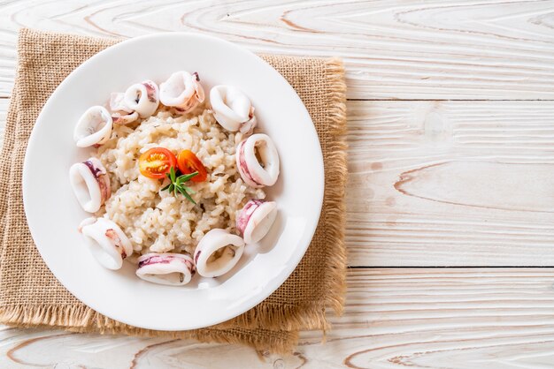 risotto ai calamari o ai polpi