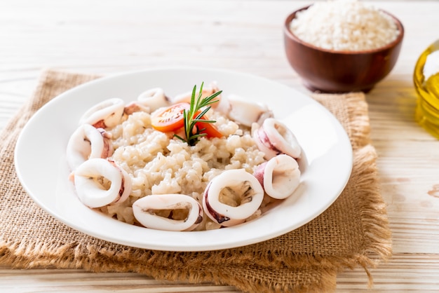 risotto ai calamari o ai polpi