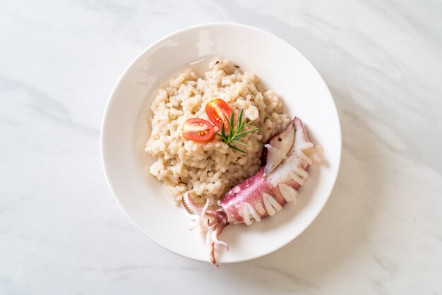 risotto ai calamari o ai polpi