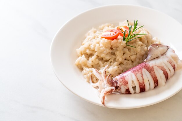 risotto ai calamari o ai polpi