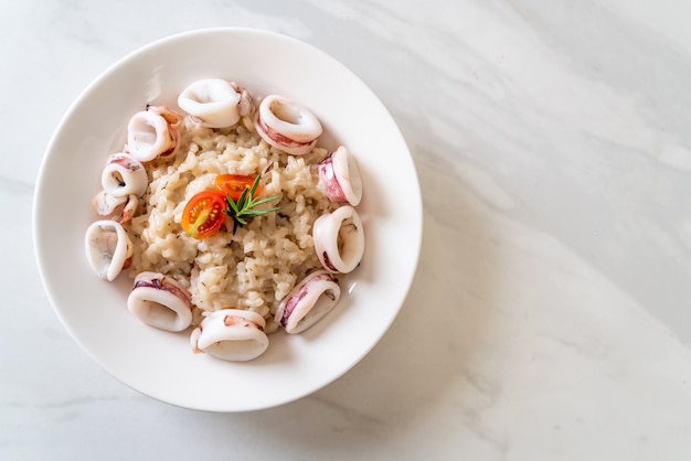 risotto ai calamari o ai polpi