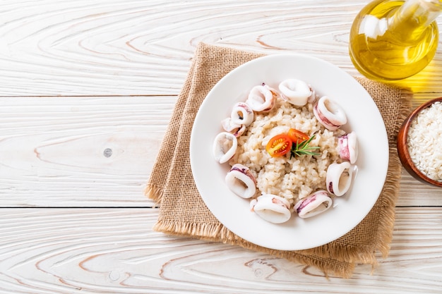 risotto ai calamari o ai polpi