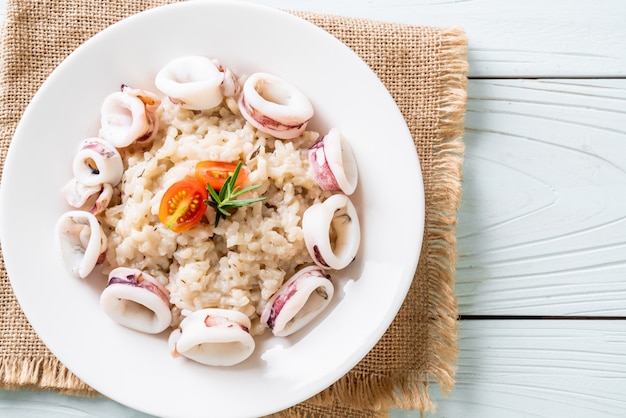 risotto ai calamari o ai polpi