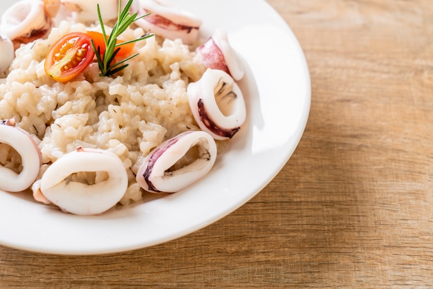 risotto ai calamari o ai polpi