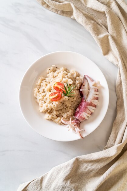 risotto ai calamari o ai polpi