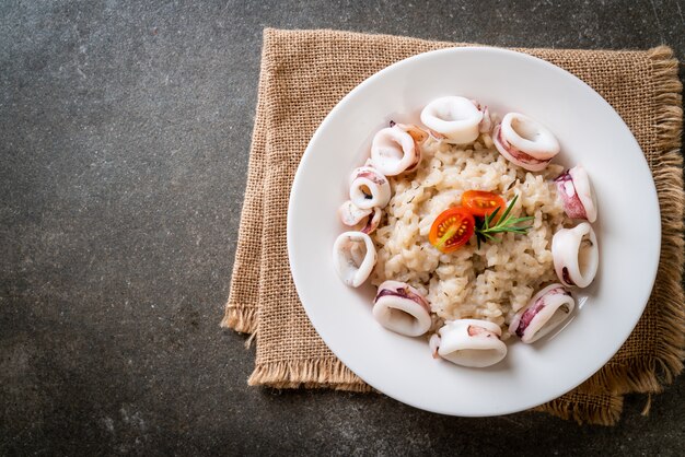 risotto ai calamari o ai polpi