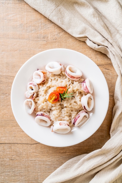 risotto ai calamari o ai polpi