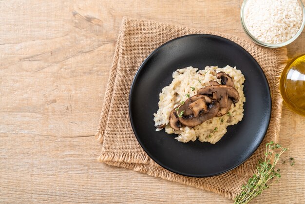 Risotto ai funghi e formaggio