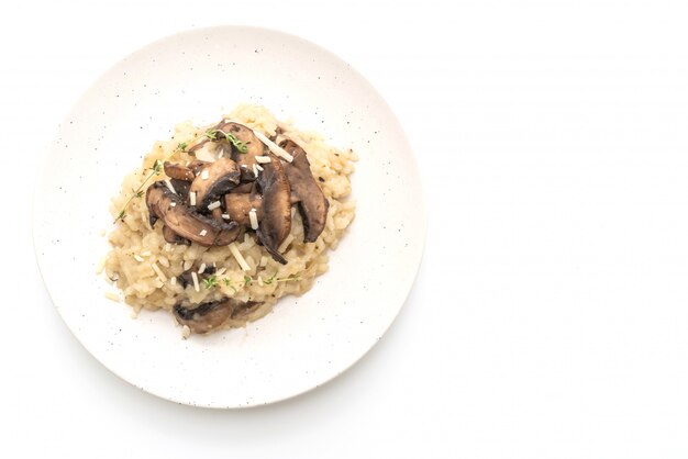 Risotto ai funghi e formaggio