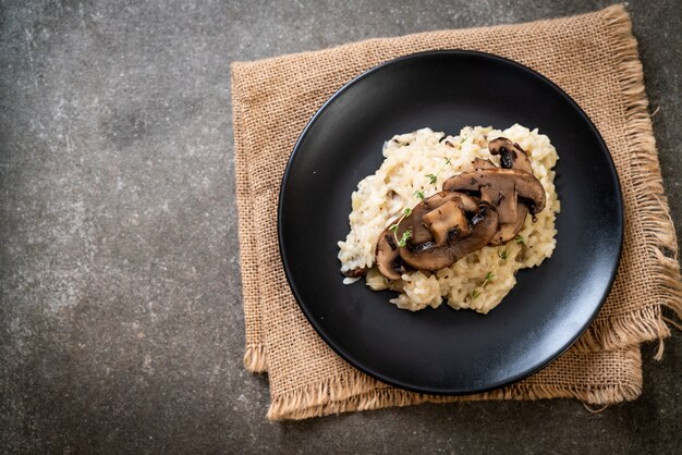 Risotto ai funghi e formaggio