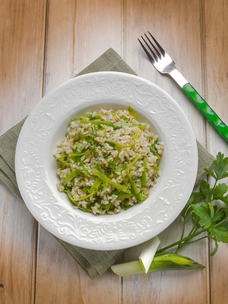 Foto risotto al porro