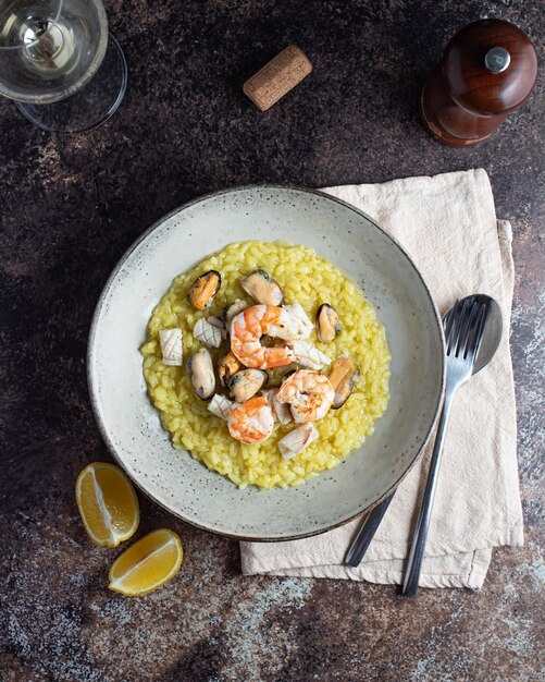 risotto alla pescatora