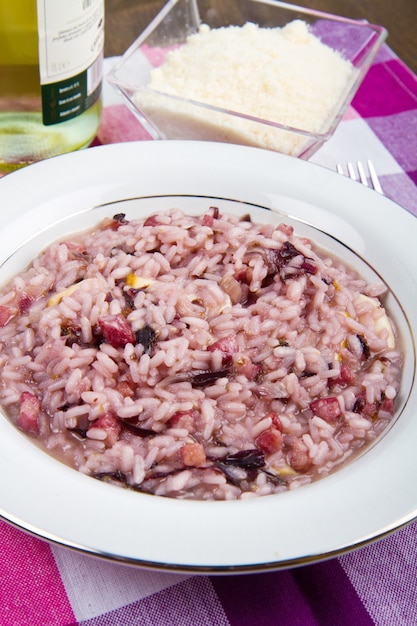 Risotto con cicoria