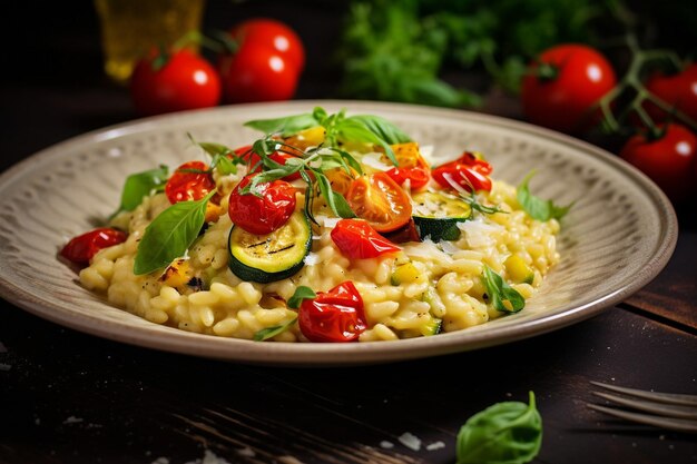 Risotto con spiccioli di vongole alla griglia e burro di erbe