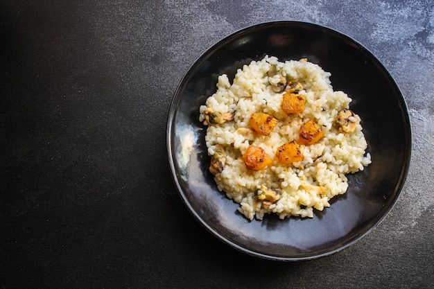 risotto cozze, frutti di mare principali