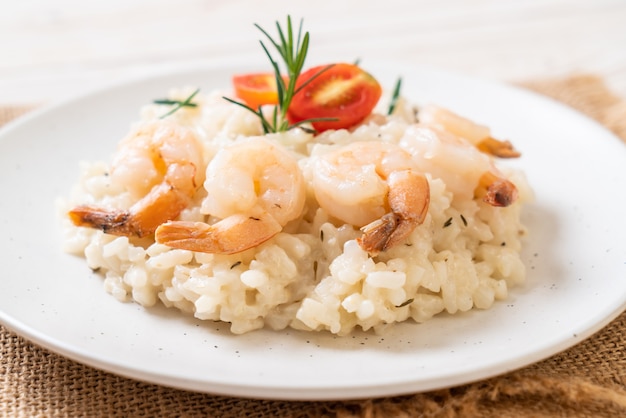 risotto italiano con gamberi