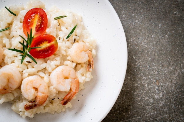 risotto italiano con gamberi