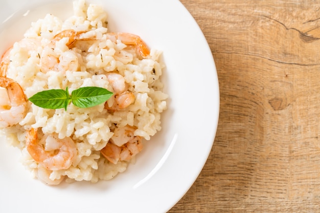 risotto italiano con gamberi