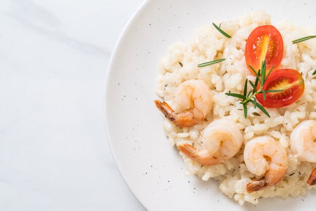 risotto italiano con gamberi