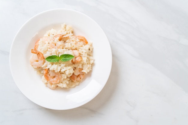 risotto italiano con gamberi