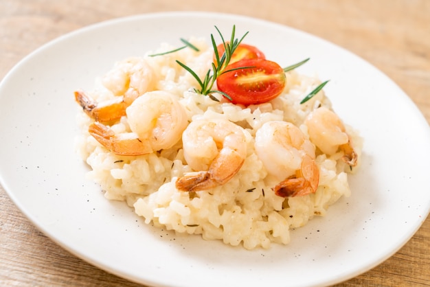 risotto italiano con gamberi