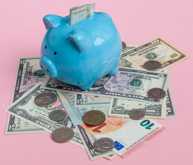 risparmio di denaro in Piggy Bank