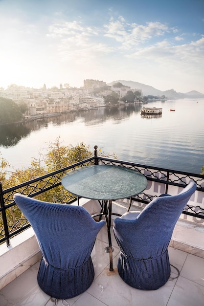 Ristorante sul tetto a Udaipur