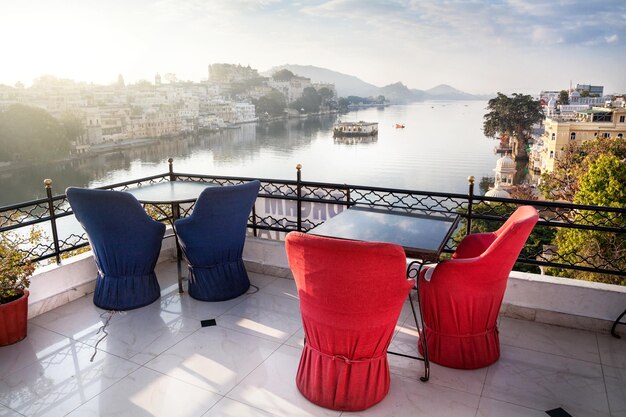 Ristorante sul tetto a Udaipur