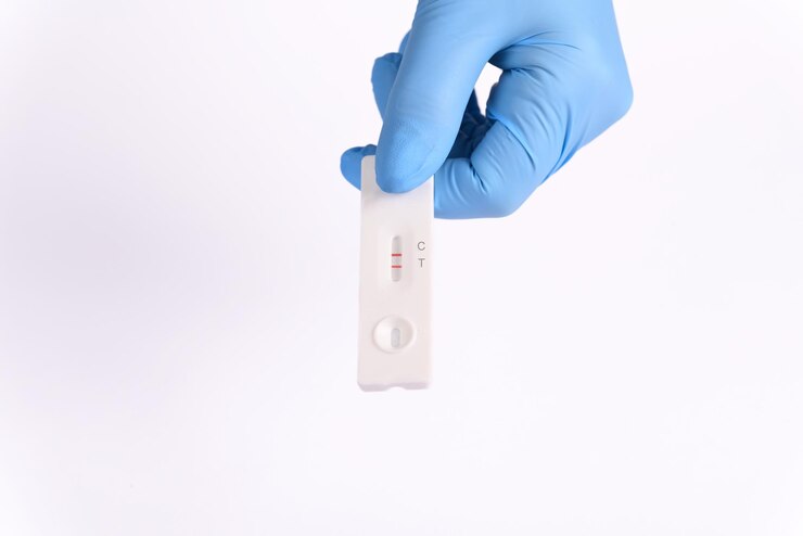 Risultato positivo al test rapido per il coronavirus.
