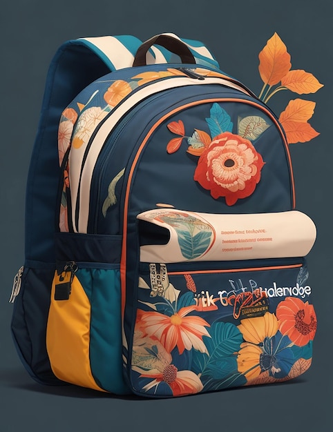 ritorno a scuola design con borsa da scuola generativa di Ai 0