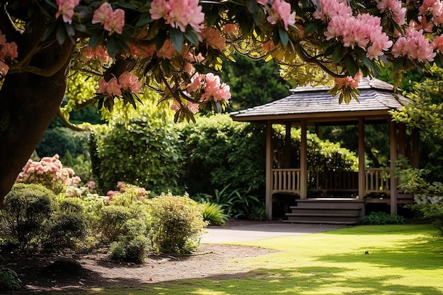 Ritorno dei fiori Fuggire tranquillo nel giardino dei fiori