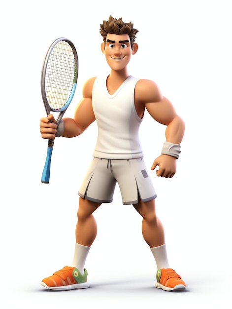 Ritratti di personaggi 3D del tennis