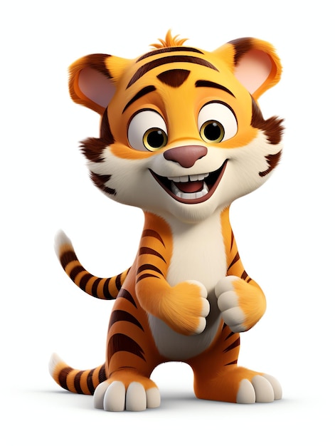 Ritratti di personaggi 3D della tigre