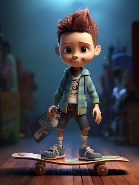 Ritratti di personaggi 3D di Pixar di sekateboard