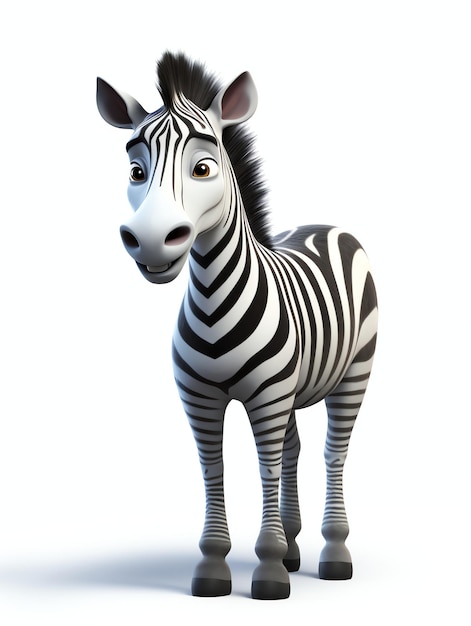 Ritratti di personaggi 3D di zebra Hourse