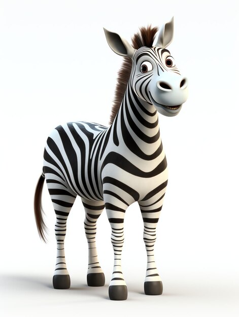 Ritratti di personaggi 3D di zebra Hourse