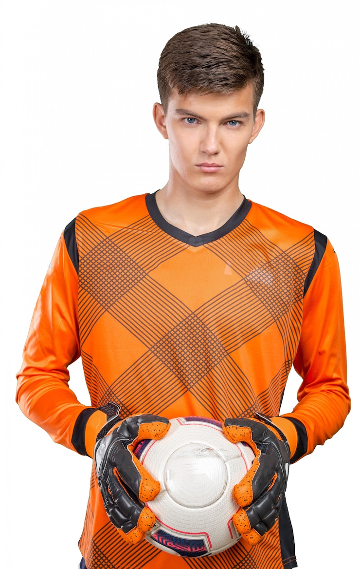 Foto ritratto del calciatore professionista