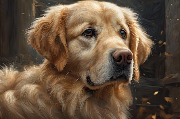 Ritratto del cane Golden Retriever